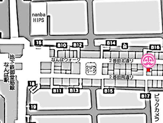 店舗の地図