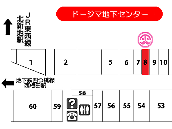 店舗の地図