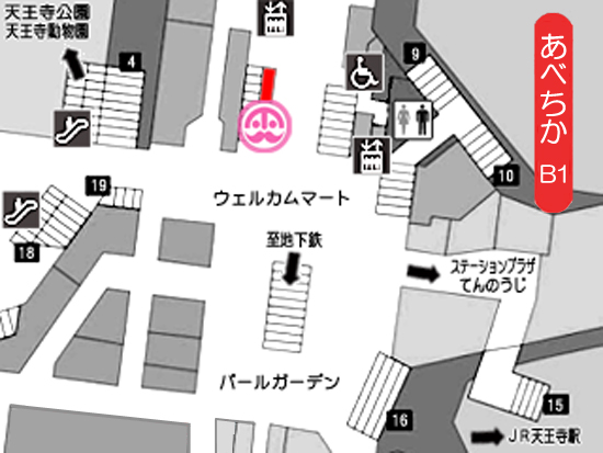 店舗の地図